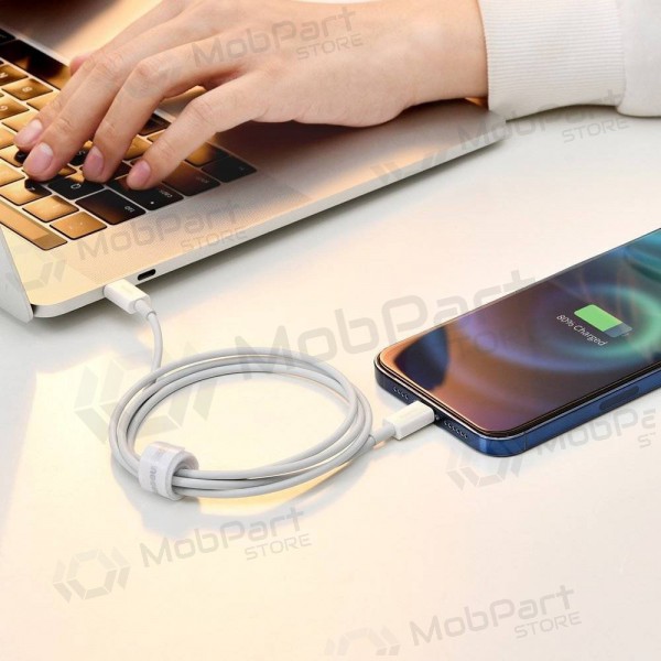 USB καλώδιο Baseus Superior Type-C - Lightning PD 20W 1.0m (άσπρο) CATLYS-A02