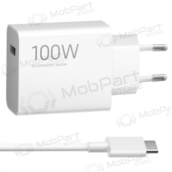 Φορτιστής τηλεφώνου Xiaomi Charging Combo BHR095VEU 100 W USB-A με καλώδιο USB-C λευκό