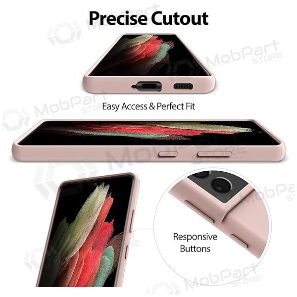 Θήκη Mercury για Samsung Galaxy S24 FE - Silicone Case (ροζ άμμου)