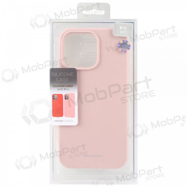 Θήκη Apple iPhone 12 Pro Max Mercury - Silicone Case (ροζ άμμου)