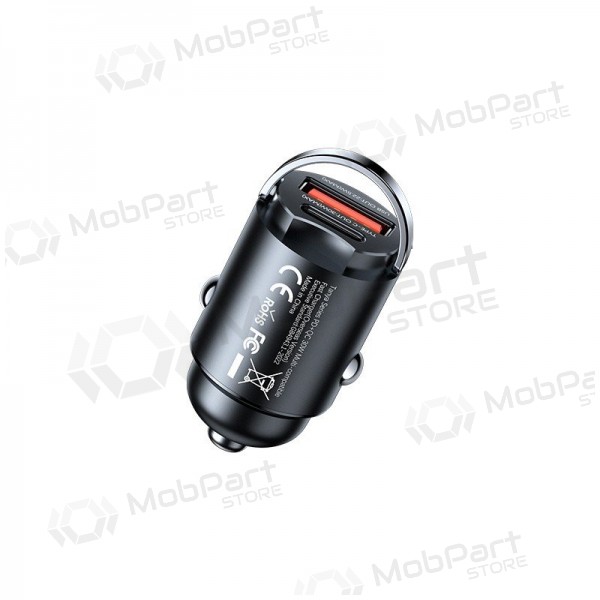 Φορτιστής αυτοκινήτου τηλεφώνου Remax RCC359 30 W USB-C + USB-A μαύρο