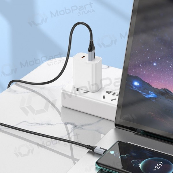 Καλώδιο USB-C Borofone BX101 USB-A σε USB-C 1 m λευκό