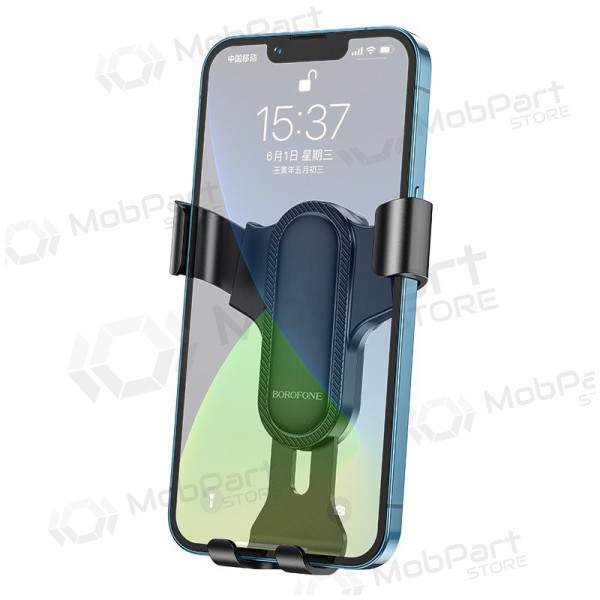 Automobilinis Γενικής telefono laikiklis Borofone BH74 mounted on ventilation grilles, μαύρος