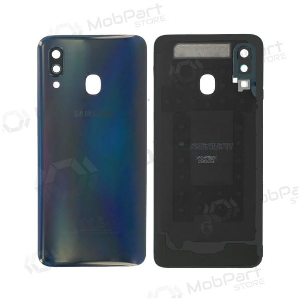 Samsung A405 Galaxy A40 2019 πίσω κάλυμμα μπαταρίας (μαύρος) (μεταχειρισμένος grade C, γνησια)