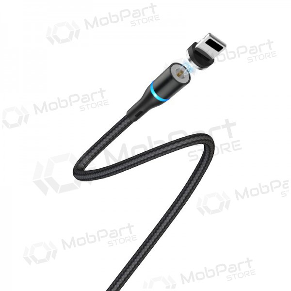 USB καλώδιο Borofone BU16 Skill Magnetic Lightning 1.0m (μαύρος)