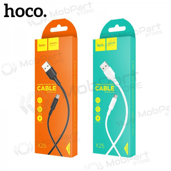 USB καλώδιο Hoco X25 microUSB 1.0m (μαύρος)
