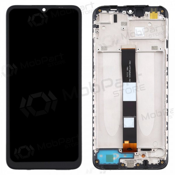 Xiaomi Redmi 9A / 9C / 9AT οθόνη (μαύρος) (με πλαίσιο) (γνησια)