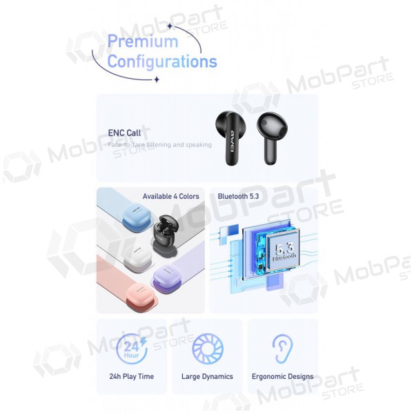 Ασύρματοςs ausinės Awei T68