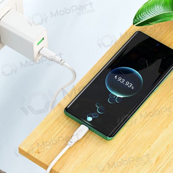 Καλώδιο USB-C Hoco X93 USB-C σε USB-C 1 m 100 W λευκό