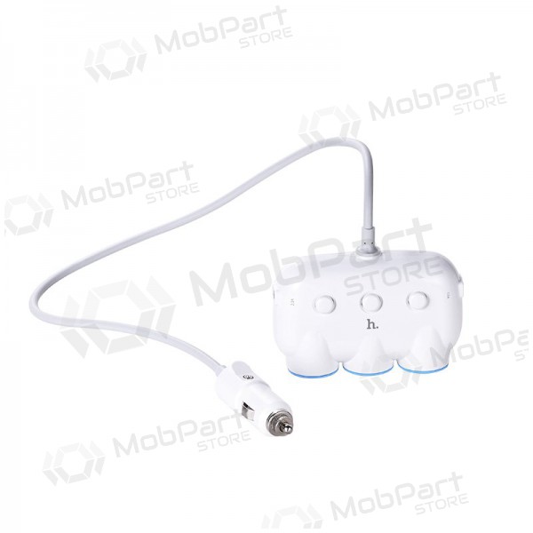 Φορτιστης αυτοκινητου - šakotuvas Hoco C1 2xUSB 3xconnector (3.1A)