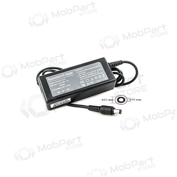 TOSHIBA 60W: 19V, 3.16A τροφοδοτικό laptop