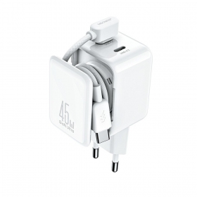 Φορτιστής Joyroom JR-TCL05 45W 2xUSB-C άσπρο