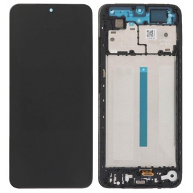Ekranas Xiaomi Redmi A5 (Short Flex) su lietimui jautriu stikliuku και rėmeliu Black γνησια (service pack)