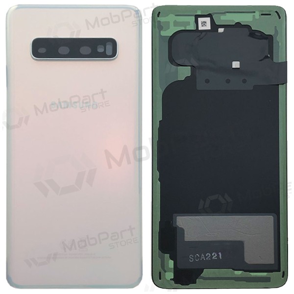 Samsung G973 Galaxy S10 πίσω κάλυμμα μπαταρίας άσπρο (Prism White) (μεταχειρισμένος grade B, γνησια)