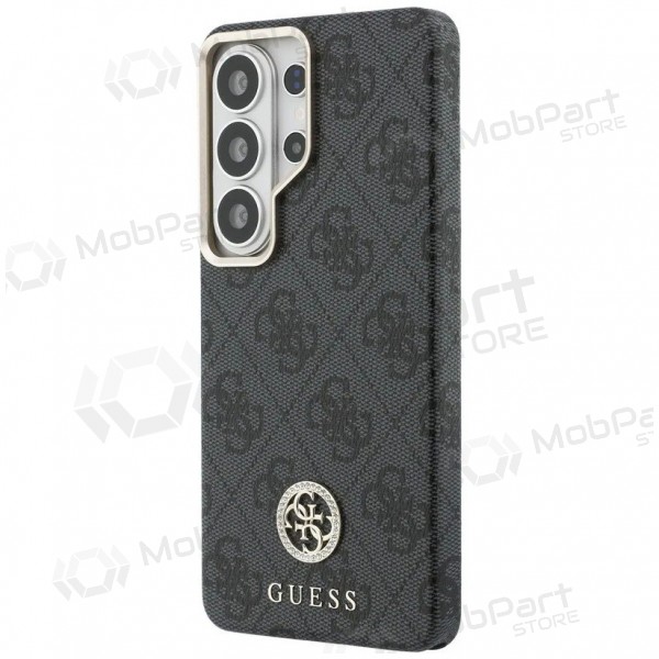 Θήκη Samsung Galaxy S26 Ultra - Guess PU Leather 4G Strass Logo Gold Frame Magnetic (μαύρο)