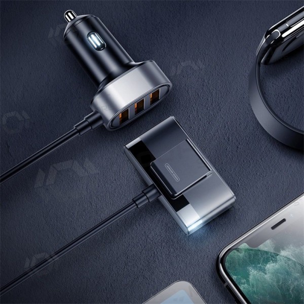 Φορτιστής automobilinis Joyroom JR-CL03 5xUSB 6.2A (μαύρος)