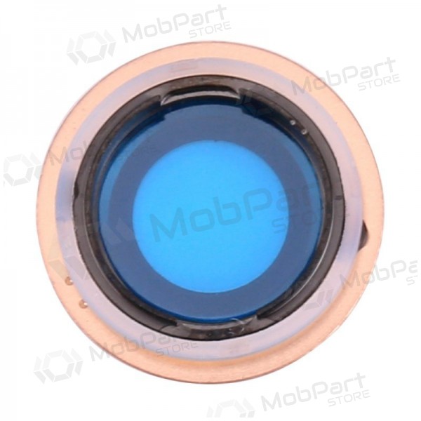 Apple iPhone 8 / SE 2020 τζαμάκι κάμερας (χρυσαφένιος) (με πλαίσιο)