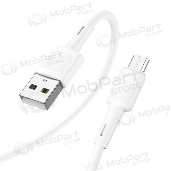 Καλώδιο Micro USB Hoco X83 USB-A σε Micro USB 1 m λευκό
