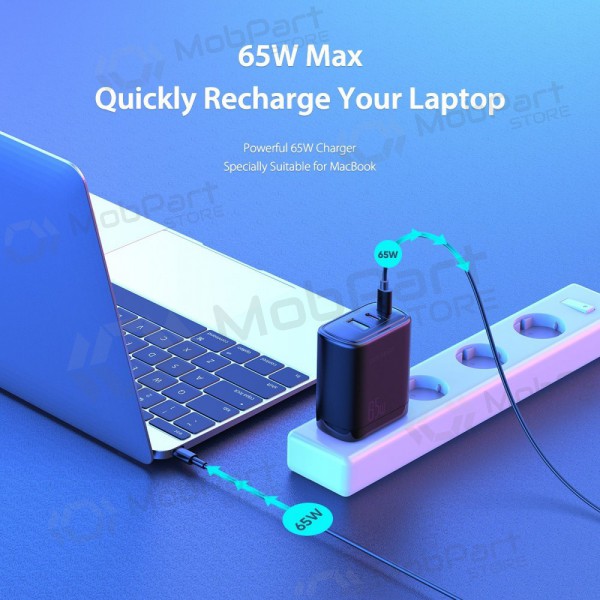 Φορτιστής Dux Ducis C110 2xPD + Quick Charge 3.0 (μαύρος)