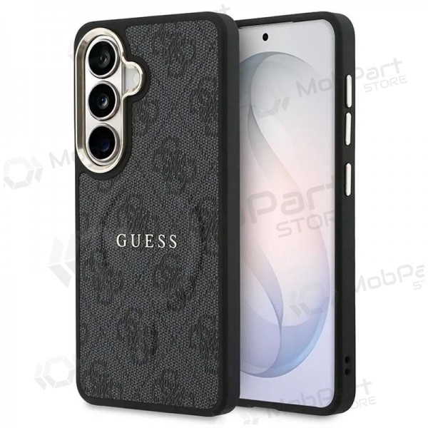 Θήκη Samsung Galaxy S26 - Guess PU Leather 4G Gold Frame Magnetic (μαύρο)