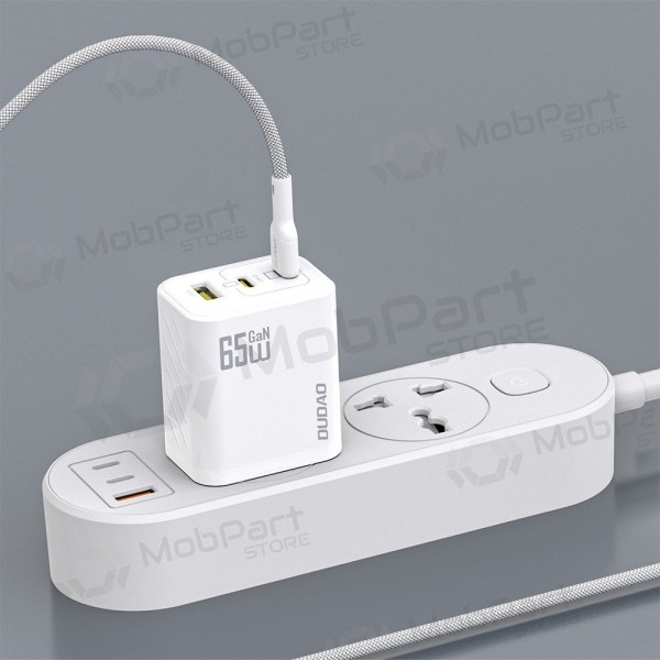 Φορτιστής τηλεφώνου Dudao A28PC 45 W GaN 2x USB-C με καλώδιο USB-C 1 m μαύρο