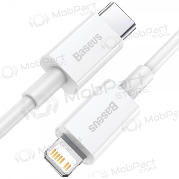 USB καλώδιο Baseus Superior Type-C - Lightning PD 20W 1.0m (άσπρο) CATLYS-A02