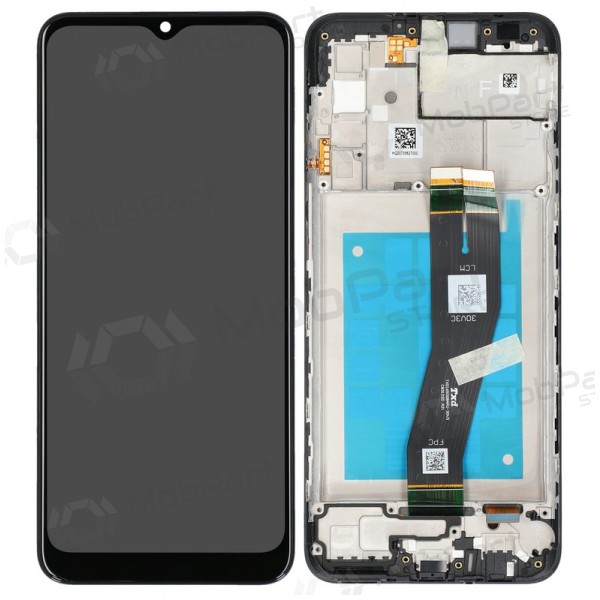 Samsung Galaxy A02s οθόνη (μαύρος) (με πλαίσιο) (γνησια)