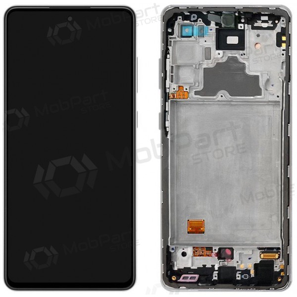 Samsung Galaxy A72 οθόνη - juodas - su rėmeliu - originalus