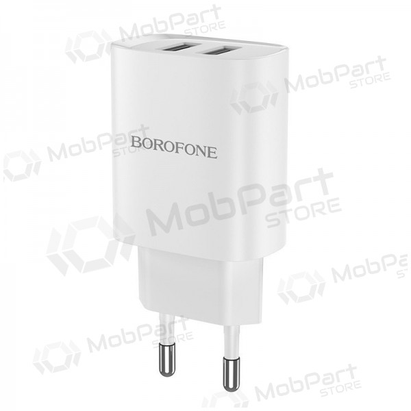 Φορτιστής Borofone BN2 2xUSB 2.1A (άσπρο)