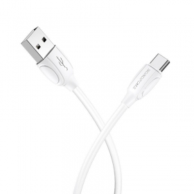USB καλώδιο Borofone BX19 USB-A to USB-C 1.0m άσπρο