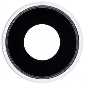 Apple iPhone XR τζαμάκι κάμερας (ασήμι / άσπρο) (με πλαίσιο)