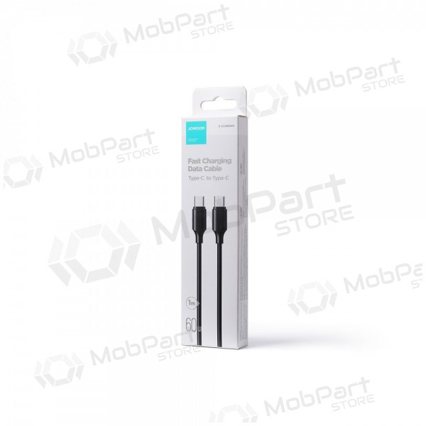 USB καλώδιο Joyroom S-CC060A9 Type-C to Type-C 60W 1.0m μαύρος