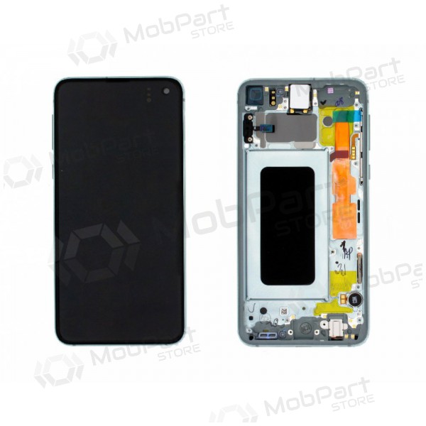 Samsung G970F Galaxy S10e LCD οθόνη (Prism Green) (με πλαίσιο) (μεταχειρισμένος grade A, γνησια)