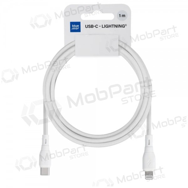 Καλώδιο Lightning Blue Star PJ72-18-3 USB-C σε Lightning 1 m λευκό