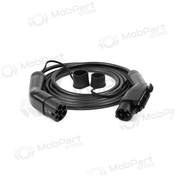 Elektromobilio καλώδιο φόρτισης Type 1 (Female) - Type 2 (Male), 32A, 7.2kW, 1-fazė, 5m