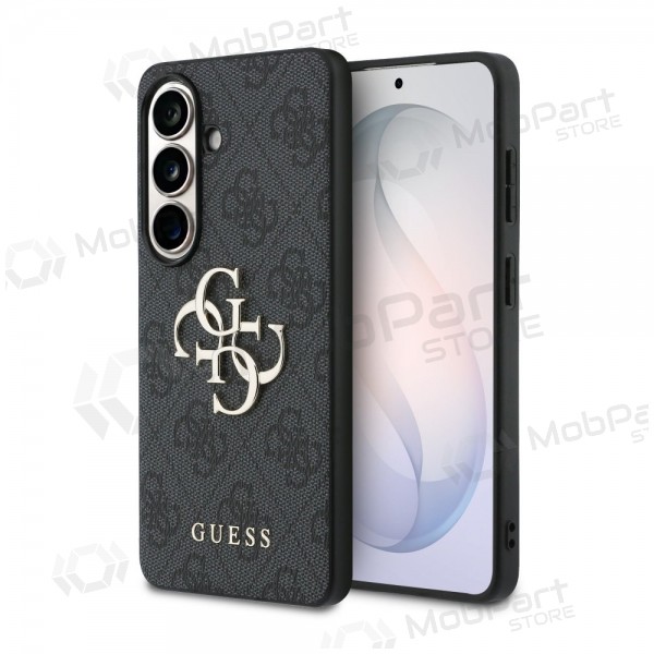 Θήκη Samsung Galaxy S26 - Guess PU 4G Metal Logo (γκρι)