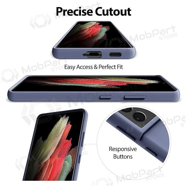 Samsung Galaxy S21 Θήκη Mercury Σιλικόνης (γκρι λεβάντας)