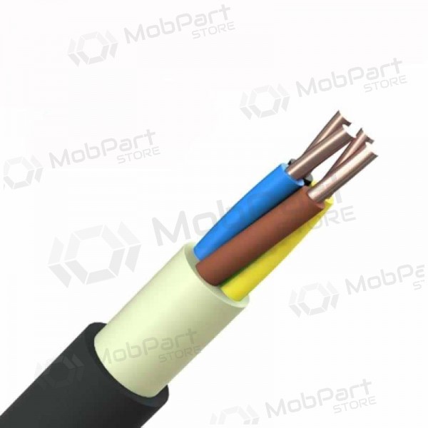 Καλώδιο ισχύος Faber N2XH-J 3x4 mm² χάλκινος XLPE CPR Cca 0.6/1 kV μονόκλωνος