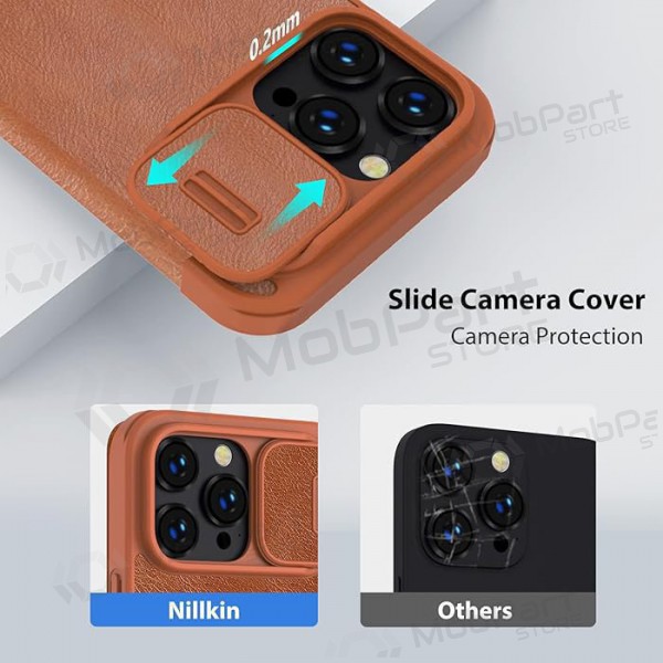Θήκη Apple iPhone 14 Pro - Nillkin Leather (καφέ)