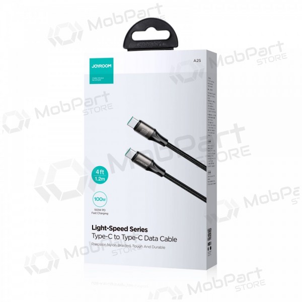USB καλώδιο Joyroom SA25-CC5 USB-C to USB-C 100W 1.2m μαύρος