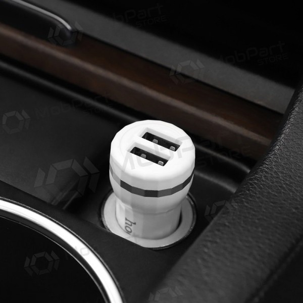 Φορτιστής automobilinis Hoco Z27 (2.4A) (άσπρο)