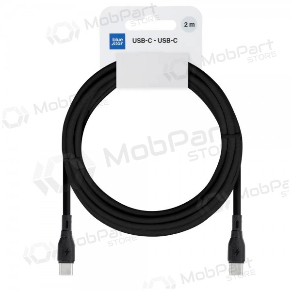 Καλώδιο USB-C Blue Star PJ73-14-3 USB-C σε USB-C 2 m 60 W μαύρο