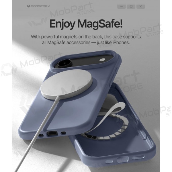 Θήκη Apple iPhone Air Mercury -Pure Magsafe Silicon Case- (λεβάντα γκρι)
