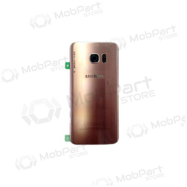 Samsung G935F Galaxy S7 Edge πίσω κάλυμμα μπαταρίας ροζ (rose pink) (μεταχειρισμένος grade B, γνησια)