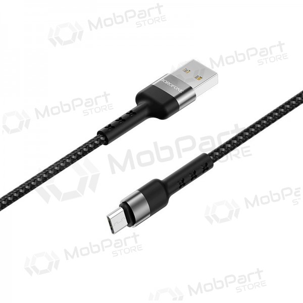 USB καλώδιο Borofone BX34 microUSB 1.0m (μαύρος)