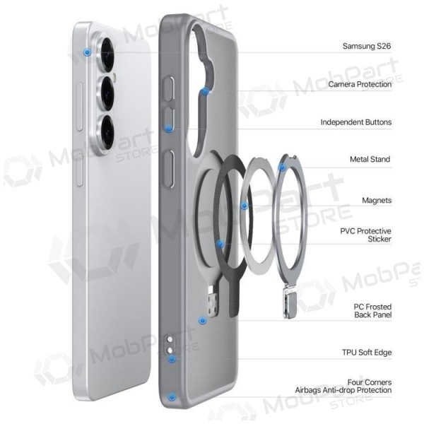 Θήκη Samsung Galaxy S26+ - Dux Ducis Yind Magnetic Stand (γκρι)
