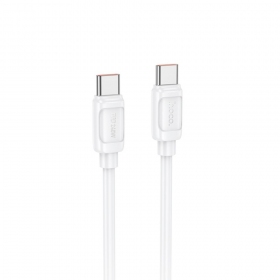 Καλώδιο USB-C Hoco X115 USB-C σε USB-C 1 m 240 W λευκό