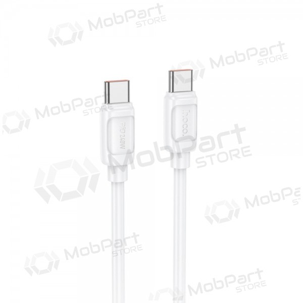 Καλώδιο USB-C Hoco X115 USB-C σε USB-C 1 m 240 W λευκό