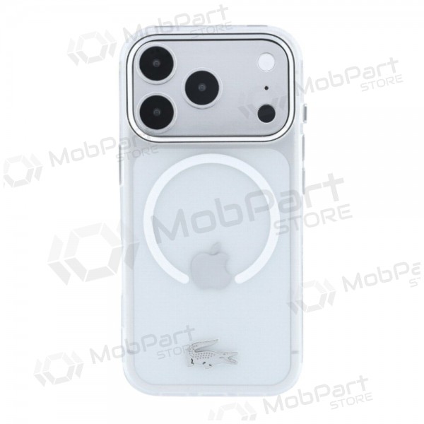 Θήκη Apple iPhone 18 Pro -Lacoste IML Frosted Petit Pique Metal Logo MagSafe- (διαφανής)