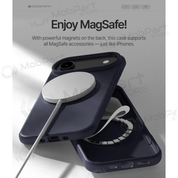Θήκη Apple iPhone Air Mercury - Pure Magsafe Silicon Case (σκούρο μπλε)